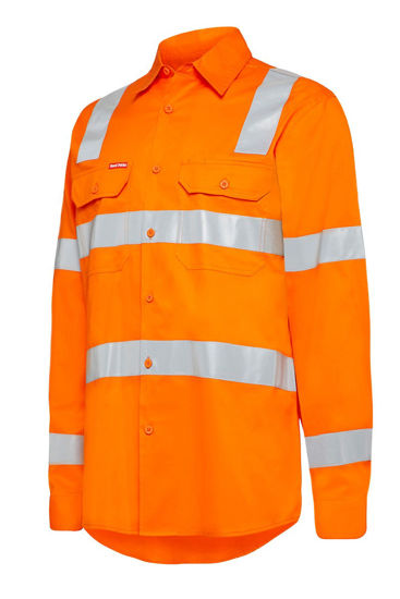 Picture of Hard Yakka Biomotion Hi-Visibility Shirt With Tape Y04265