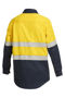Picture of Hard Yakka Shieldtec Fr Hi-Visibility Two Tone Open Front Long Sleeve Shirt With Fr Tape Y04350