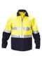 Picture of Hard Yakka Foundations Hi-Visibility Two Tone Cotton Drill Jacket With Tape Y06545
