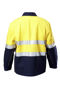 Picture of Hard Yakka Foundations Hi-Visibility Two Tone Cotton Drill Jacket With Tape Y06545