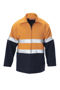 Picture of Hard Yakka Foundations Hi-Visibility Two Tone Bluey Jacket With Tape Y06554