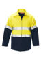 Picture of Hard Yakka Foundations Hi-Visibility Two Tone Bluey Jacket With Tape Y06554