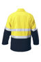 Picture of Hard Yakka Foundations Hi-Visibility Two Tone Bluey Jacket With Tape Y06554