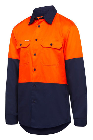 Picture of Hard Yakka Shirt Long Sleeve 2 Tone Vented Y07950