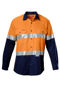 Picture of Hard Yakka Koolgear Hi-Visibility Two Tone Cotton Twill Ventilated Shirt With Tape Long Sleeve Y07978