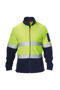 Picture of Hard Yakka Foundations Hi-Visibility Two Tone Polar Fleece Full Zip Jumper With Stretch Tape Y19317