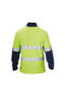 Picture of Hard Yakka Foundations Hi-Visibility Two Tone Polar Fleece Full Zip Jumper With Stretch Tape Y19317