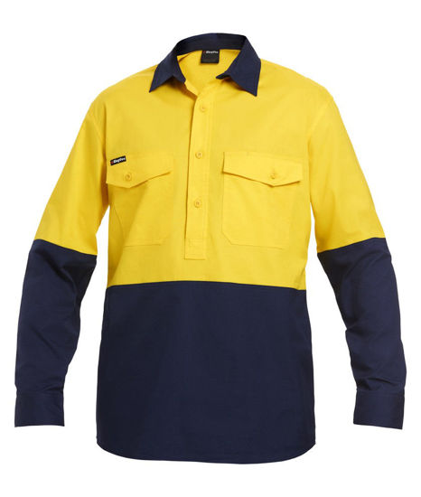 Picture of Kinggee Workcool 2 Spliced Closed Front Shirt Long Sleeve K54876