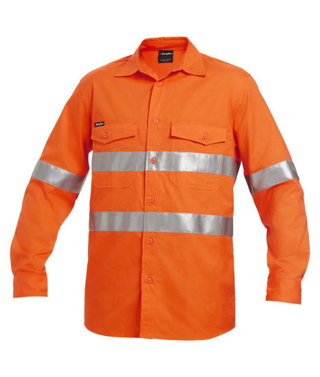 Picture of Kinggee Workcool 2 Hi-Vis Reflective Shirt Long Sleeve K54890