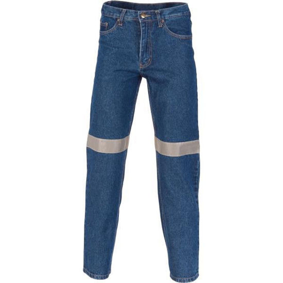Picture of Dnc Denim Jeans With 3M Reflective Tape 3327