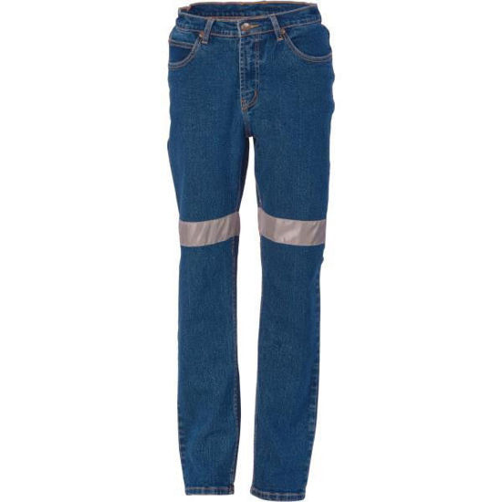 Picture of Dnc Ladies' Taped Denim Stretch Jeans 3339