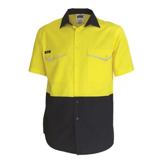 Picture of Dnc Two-Tone Ripstop Cotton Cool Shirt, Short Sleeve 3585