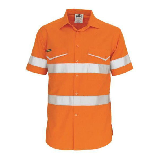 Picture of Dnc Ripstop Cotton Cool Shirt With Csr Reflective Tape. Short Sleeve 3589