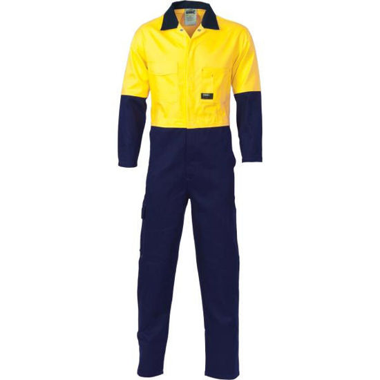 Picture of Dnc Hi-Vis Two Tone Cotton Coverall 3851