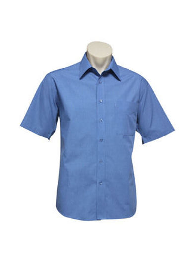 Picture of Biz Collection Mens Micro Check Short Sleeve Shirt SH817