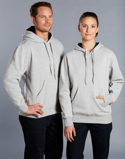 Picture of Winning Spirit Adult's Close Front Contrast Fleecy Hoodie FL09