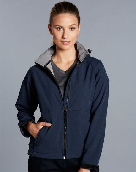Picture of Winning Spirit Ladies' Softshell Full Zip Hoodie JK34