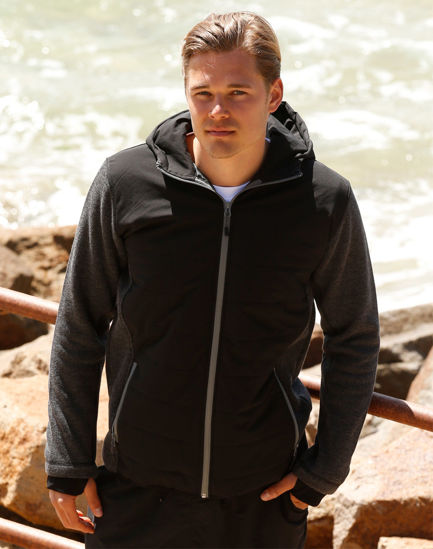 Picture of Winning Spirit Men'S Heather Sleeve/Quilted Body Jacket JK43