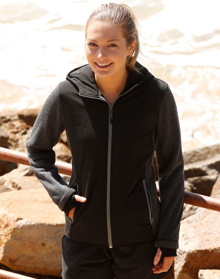 Picture of Winning Spirit Ladies' Heather Sleeve/Quilted Body Jacket JK44