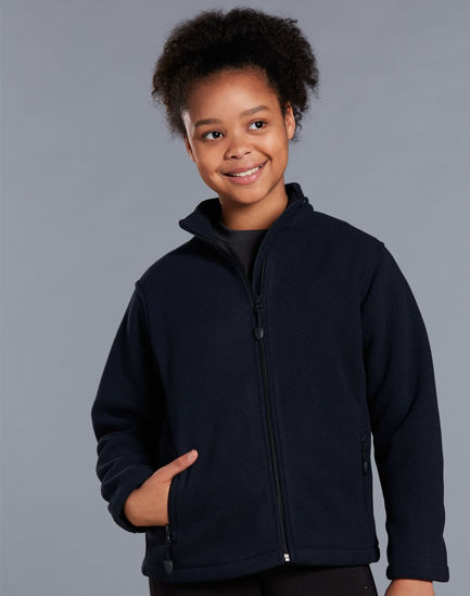 Picture of Winning Spirit Kids Bonded P/F Full Zip Jacket PF07K
