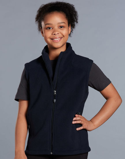 Picture of Winning Spirit Kids' Bonded Polar Fleece Vest PF09K