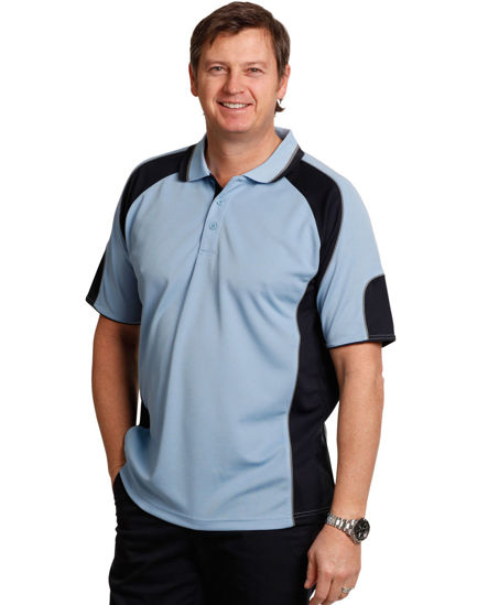 Picture of Winning Spirit Men'S Cooldry Contrast Polo With Sleeve Panel PS61