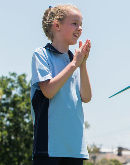 Picture of Winning Spirit Kids' Truedry Contrast S/S Polo PS73K