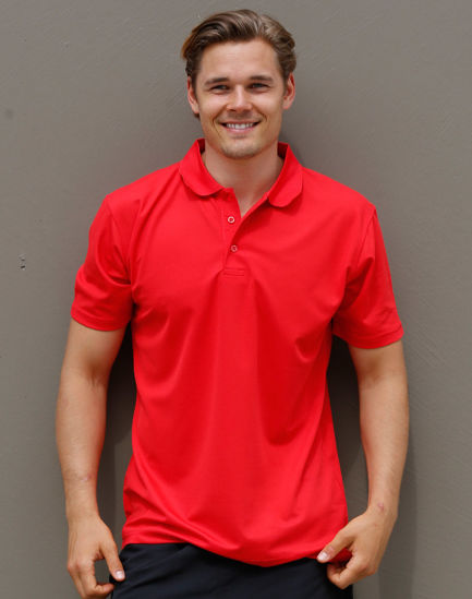 Picture of Winning Spirit Men'S Cooldry Pique Soild Colour S/S Polo PS81