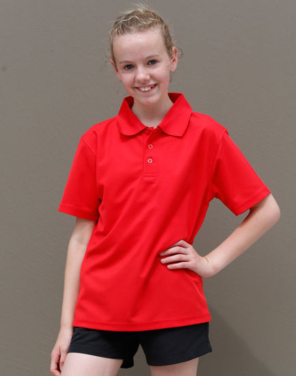 Picture of Winning Spirit Kids' Cooldry Pique Soild Colour S/S Polo PS81K