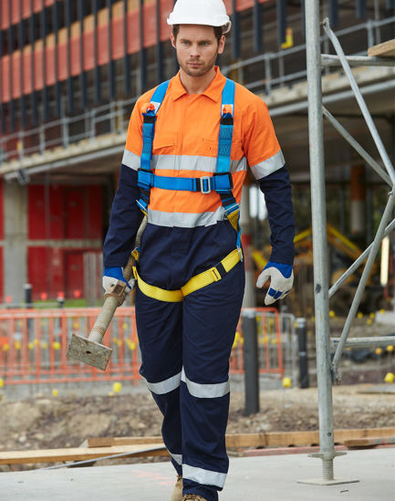 Picture of Winning Spirit Hi-Vis Men'S Light Weight Cotton Coverall With 3M Tape-Regular SW207