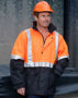 Picture of Winning Spirit Hi-Vis Two Tone Rain Proof Quilted Safety Jacket With 3M Tapes SW28A