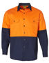 Picture of Winning Spirit Hi-Vis Cotton Drill Shirt L/S SW54