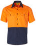 Picture of Winning Spirit Hi-Vis Two Tone S/S Cotton Work Shirt SW57