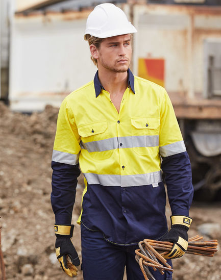 Picture of Winning Spirit Hi-Vs Cotton Drill Shirt 3M Tape SW60