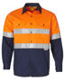 Picture of Winning Spirit Men'S Hi-Vis Cotton Twill L/S Safety Shirt (3M Tape) SW68