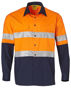 Picture of Winning Spirit Hi-Vis Cotton Rip-Stop L/S Shirt 3M Tape SW69