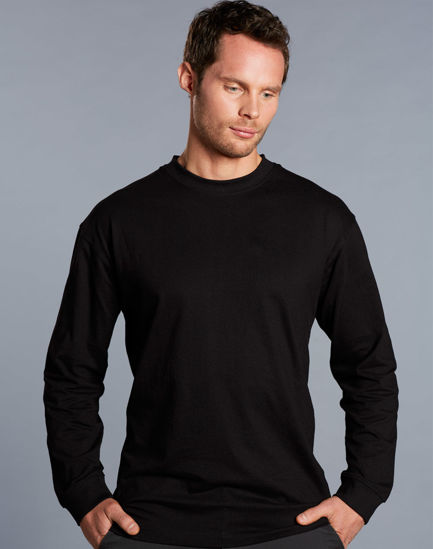 Picture of Winning Spirit Men'S Cotton Crew Neck L/S Tee TS02
