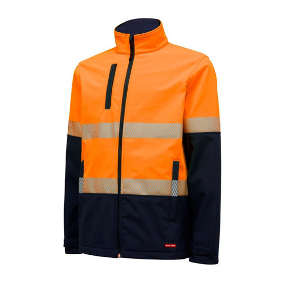 Picture of Hard Yakka Hi Vis 2Tone Softshell Jacket With Tape Y06800