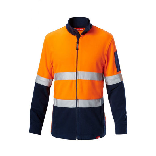 Picture of Hard Yakka Hi Vis 2Tone Brushed Fleece Jacket With Tape Y06755