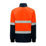 Picture of Hard Yakka Hi Vis 2Tone 1/4 Zip Brushed Fleece Jumper With Tape Y19270