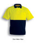 Picture of Bocini Unisex Adult Hi-Vis Polyface/Cotton Backpolo -Short Sleeve SP0538