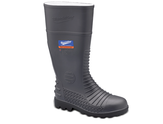 Picture of Blundstone Grey Waterproof Metatarsal Guard Gumboot With Penetration Resistant Midsole 028