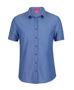 Picture of JB's wear Ladies Classic Short Sleeve Fine Chambray 4FC1S