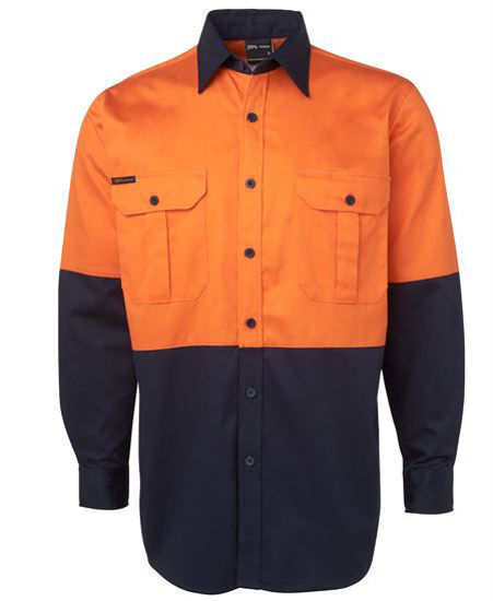 Picture of JB's wear Hi Vis Long Sleeve 190G Shirt 6HWL