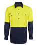 Picture of JB's wear Hi Vis Close Front Long Sleeve Shirt 190G 6HVCF