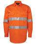 Picture of JB's wear Hi Vis (D+N) Close Front Long Sleeve Shirt 190G 6HWCF