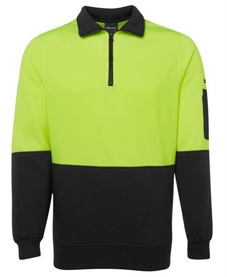 Picture of JB's wear Hi Vis 1/2 Zip Fleecy 6HVFH