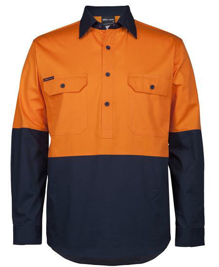 Picture of JB's wear Hv Close Front L/S 150G Work Shirt 6HVCS