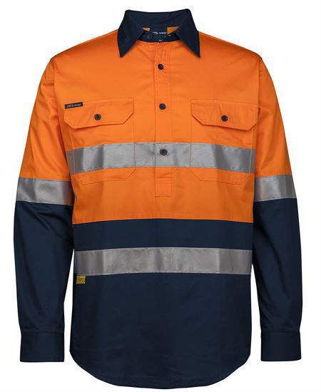 Picture of JB's wear Hv D+N Close Front L/S 150G Work Shirt 6HWCS