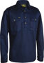 Picture of Bisley Closed Front Hi Vis Drill Shirt Long Sleeve BSC6433